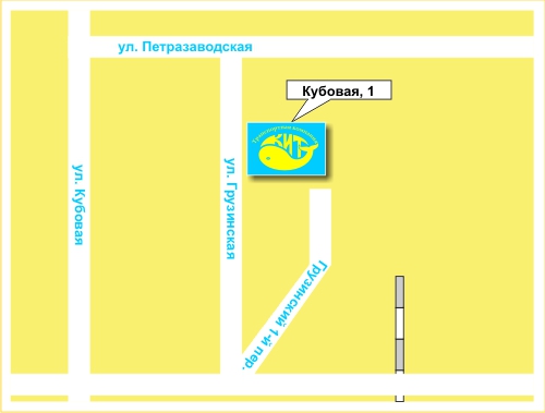 Схема проезда в ТК "КИТ" в г. Новосибирск
