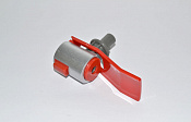 Краник для кулера, красный AEL 750, 850а, Vatten FV705 (внешн.резьба, нажим "чашкой", цвет серебро)